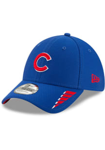 New Era Chicago Cubs Mens Blue Rush 39THIRTY Flex Hat