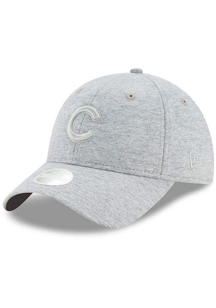 New Era Chicago Cubs Grey Sparkle 9TWENTY Womens Adjustable Hat