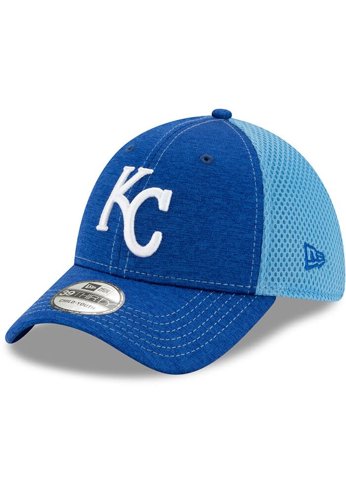 Kansas City Royals Youth 2020 39THIRTY Blue and White Hat by New