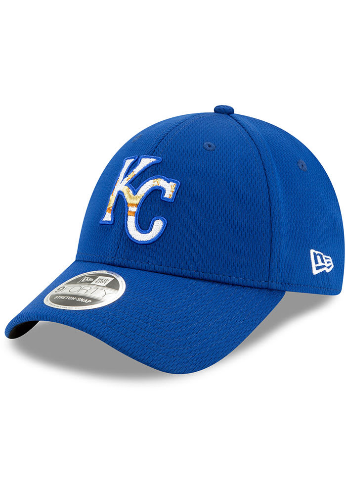 New Era Kansas City Royals 2020 Spring Training Stretch 9FORTY Adjustable Hat - Blue