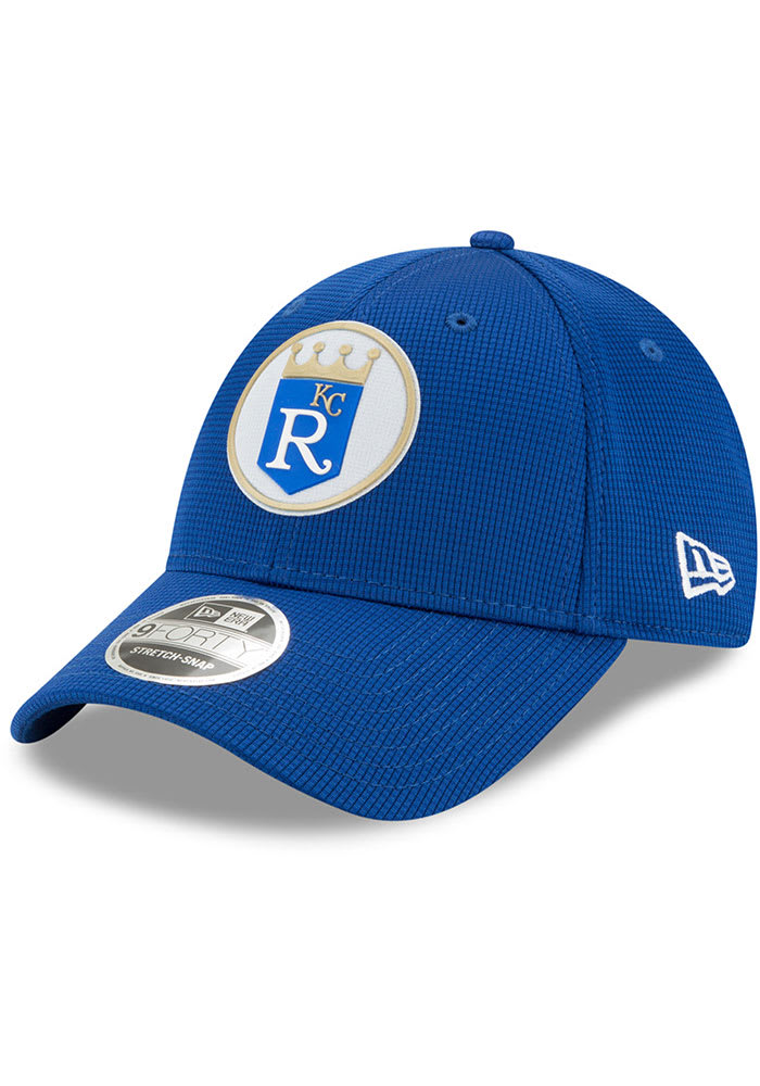New Era Kansas City Royals 2020 Clubhouse Stretch 9FORTY Adjustable Hat - Blue