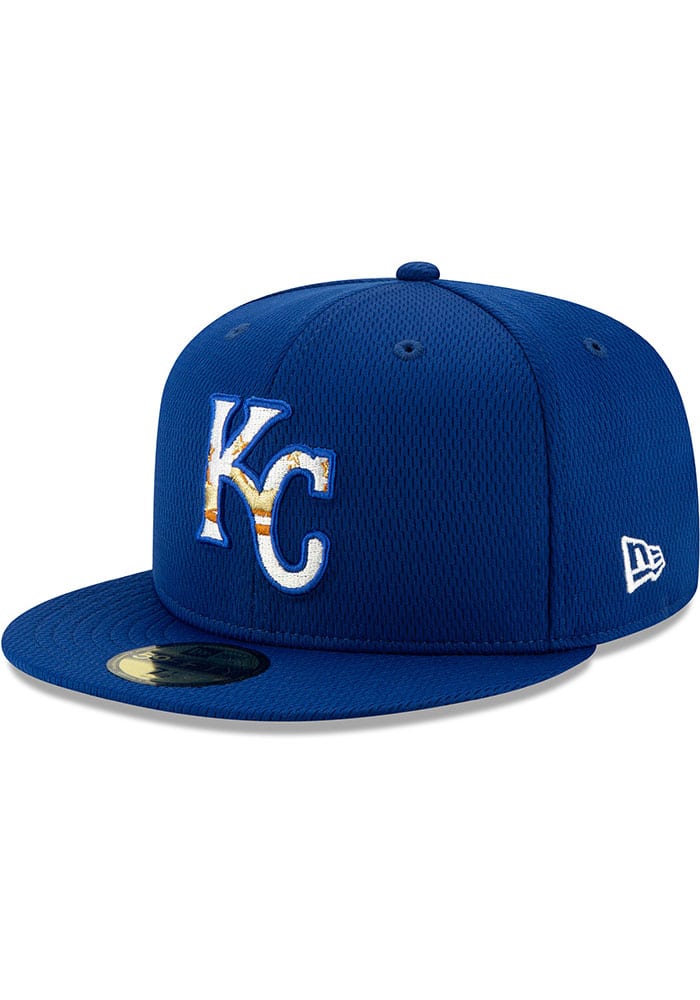 Kansas City Royals 2020 9TWENTY White w/Blue KC Logo Adjustable Hat by