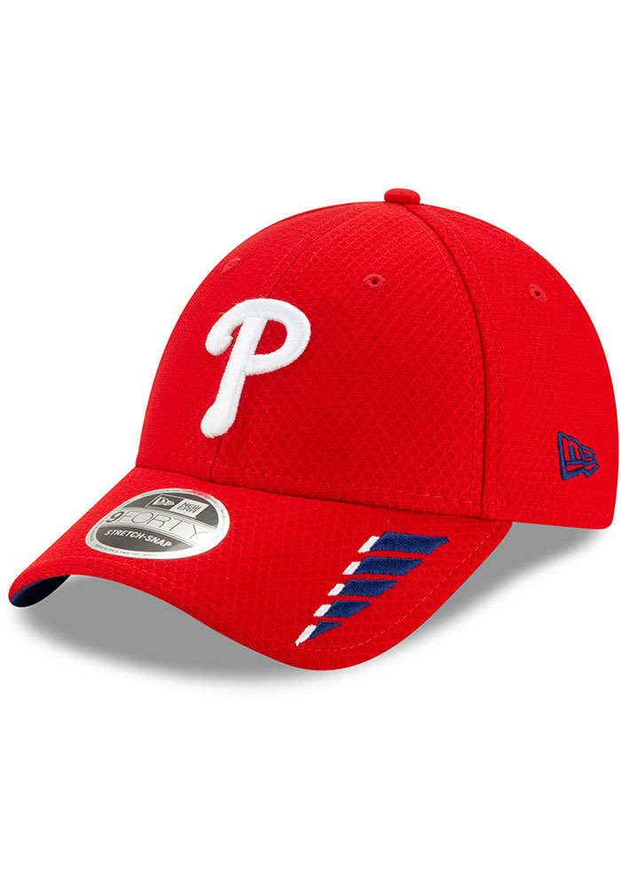 New Era Philadelphia Phillies Rush 9FORTY Adjustable Hat - Red