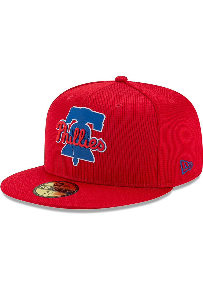 New Era Philadelphia Phillies Mens Maroon 2020 Clubhouse 59FIFTY Fitted Hat