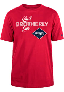 Tyrese Maxey Philadelphia 76ers Red City Edition Short Sleeve Player T Shirt