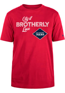 Tyrese Maxey Philadelphia 76ers Red City Edition Short Sleeve Player T Shirt