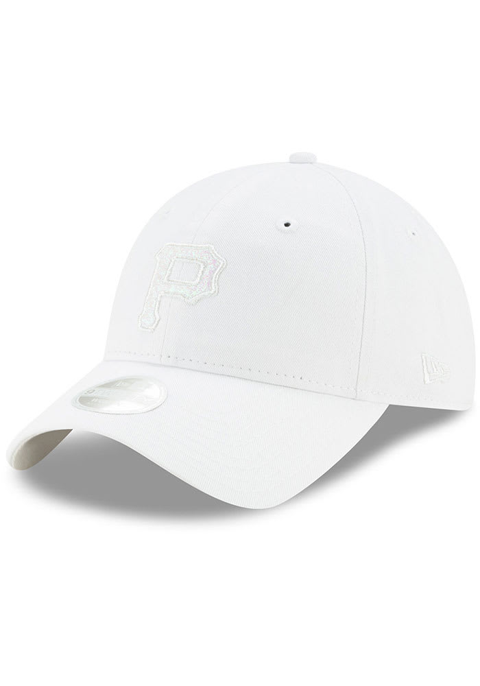 New Era Pittsburgh Pirates White Team Glisten 9TWENTY Womens Adjustable Hat