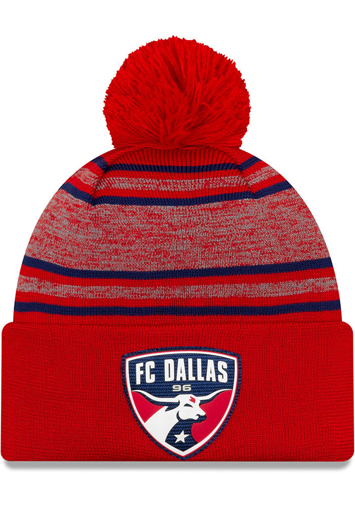 New Era FC Dallas Red 2020 Official Cuff Mens Knit Hat