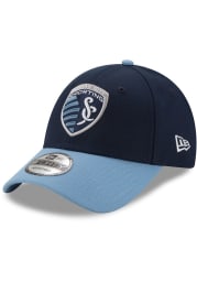New Era Sporting Kansas City Navy Blue JR The League 9FORTY Youth Adjustable Hat