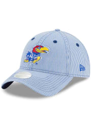 New Era Kansas Jayhawks Blue Preppy 9TWENTY Womens Adjustable Hat