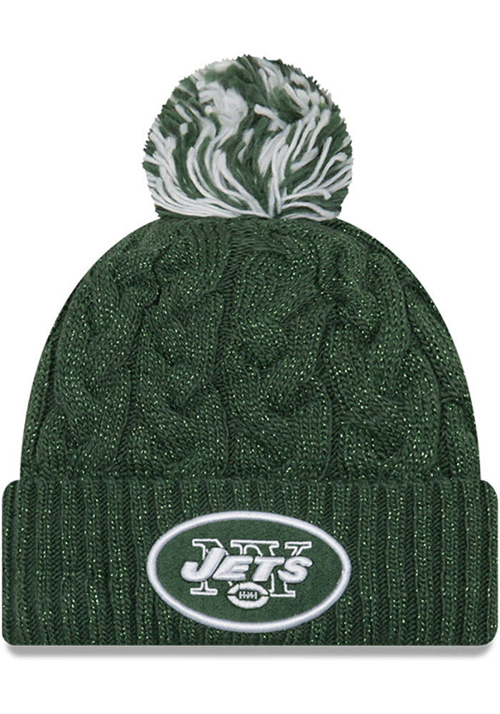 New York Jets NFL Knit Hat Cap Beanie Green Embroidered One Size