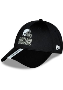 New Era Cleveland Browns Black 2020 OTA Jr Stretch Snap 9FORTY Youth Adjustable Hat