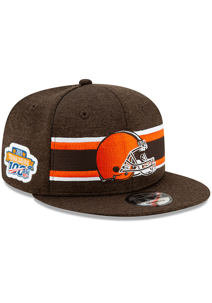 New Era Cleveland Browns Brown 2019 Thanksgiving 9FIFTY Mens Snapback Hat