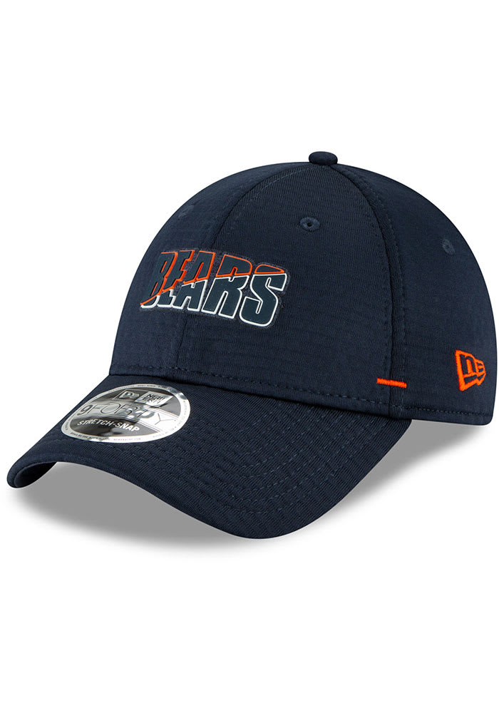 New Era Chicago Bears NFL20 Official Training Stretch Snap 9FORTY Adjustable Hat - Navy Blue