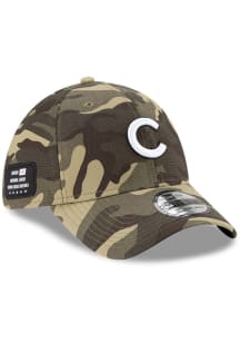 Chicago Cubs Mens Green 2021 Armed Forces Day 39THIRTY Flex Hat