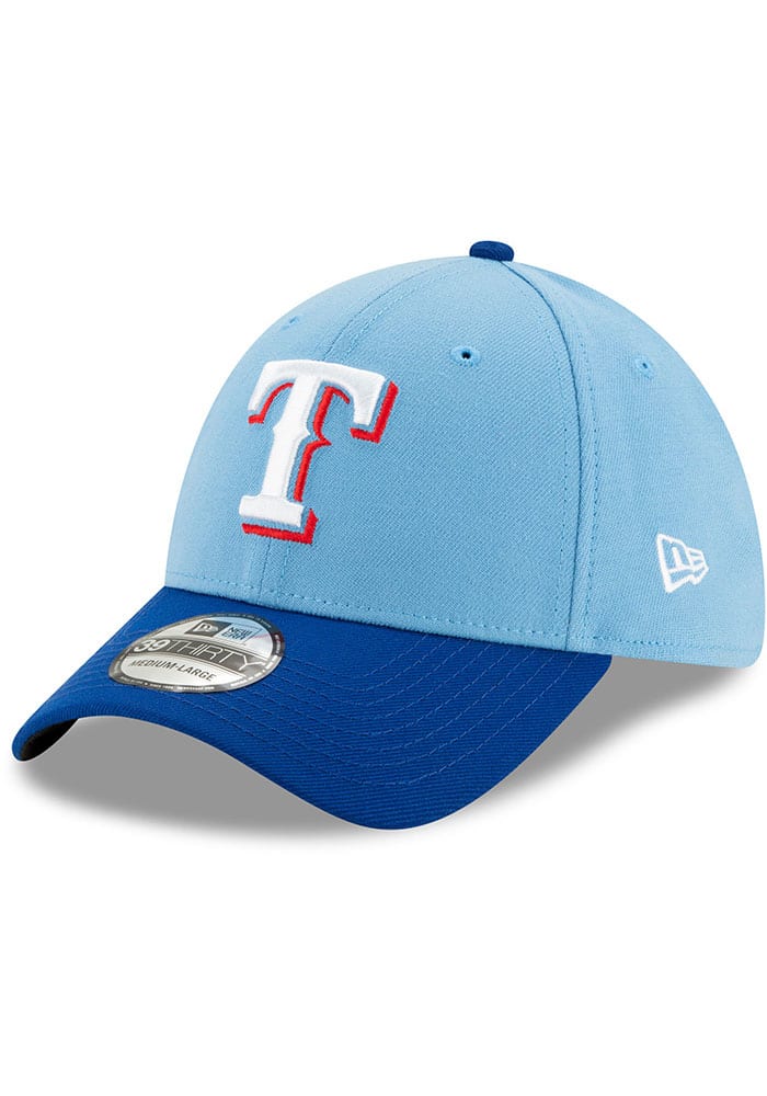 Texas Rangers Team Classic 39THIRTY Light Blue New Era Flex Hat