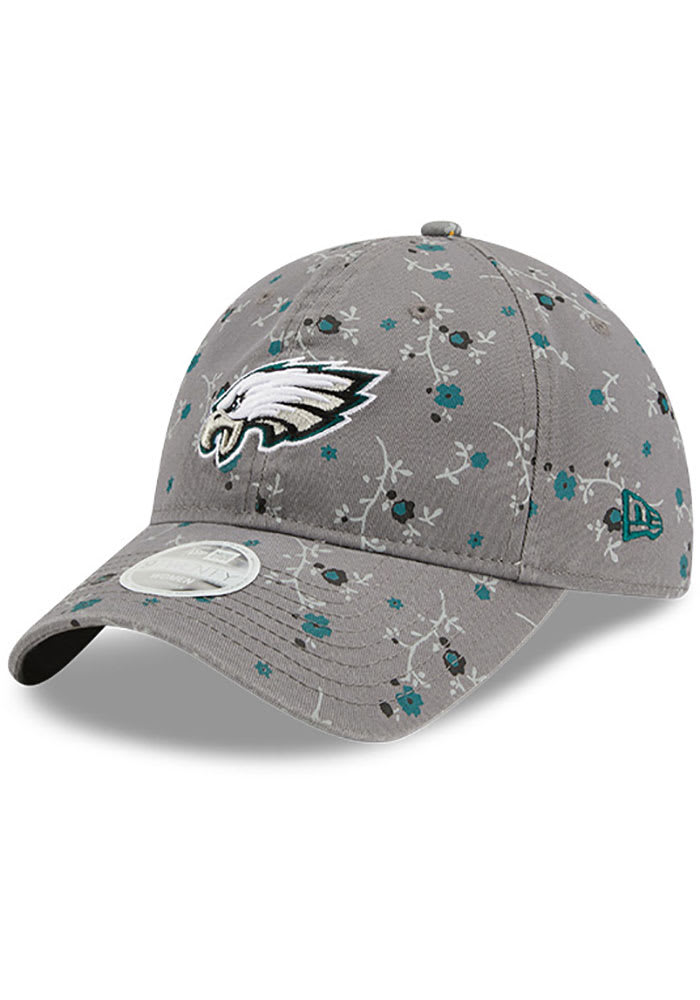 New Era Philadelphia Eagles Grey JR Blossom 9TWENTY Youth Adjustable Hat
