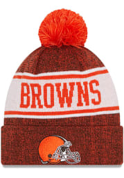 New Era Cleveland Browns Brown JR Banner Youth Knit Hat