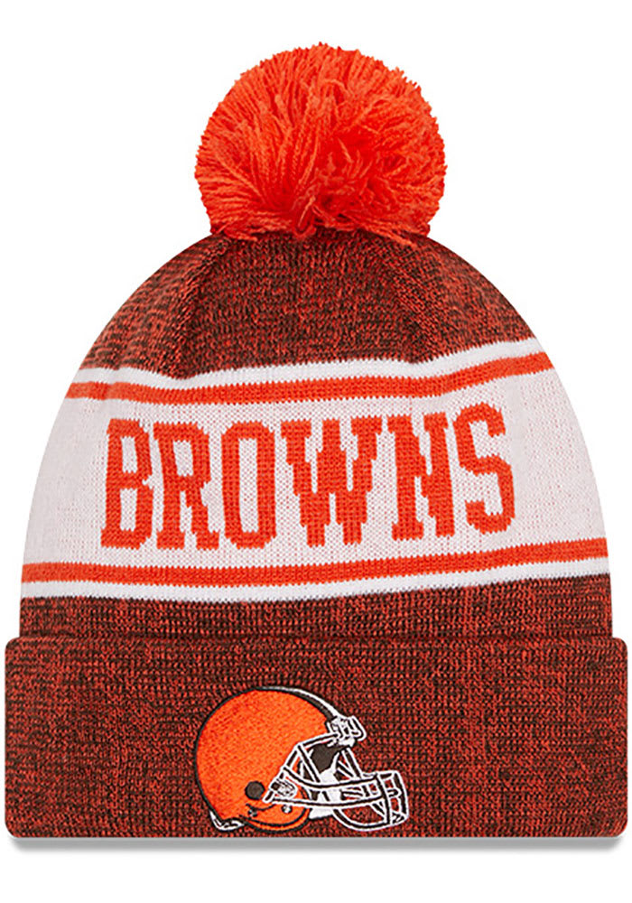New Era Cleveland Browns Brown JR Banner Youth Knit Hat