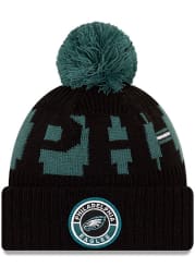 New Era Philadelphia Eagles Black 2020 Official Sport Mens Knit Hat
