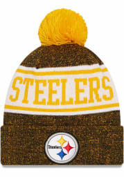 New Era Pittsburgh Steelers Black JR Banner Youth Knit Hat