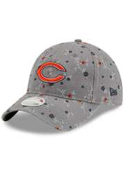 New Era Chicago Bears Grey W Blossom 9TWENTY Womens Adjustable Hat