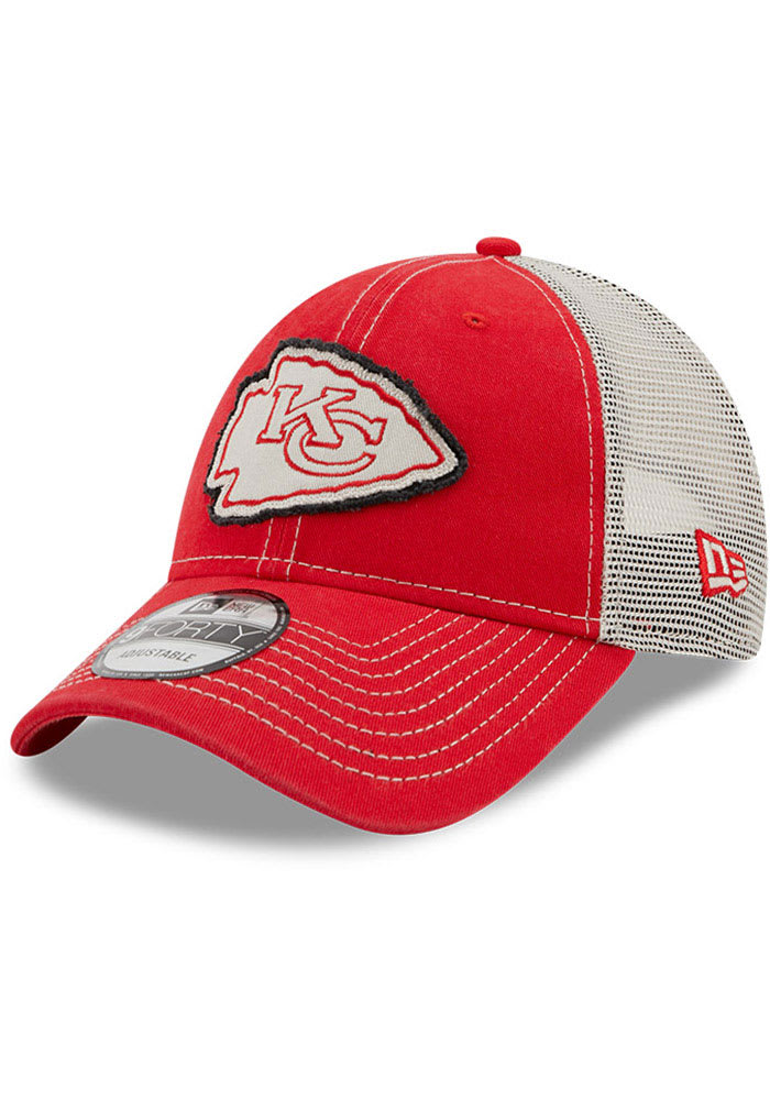 New Era Kansas City Chiefs Rugged 9FORTY Adjustable Hat - Red
