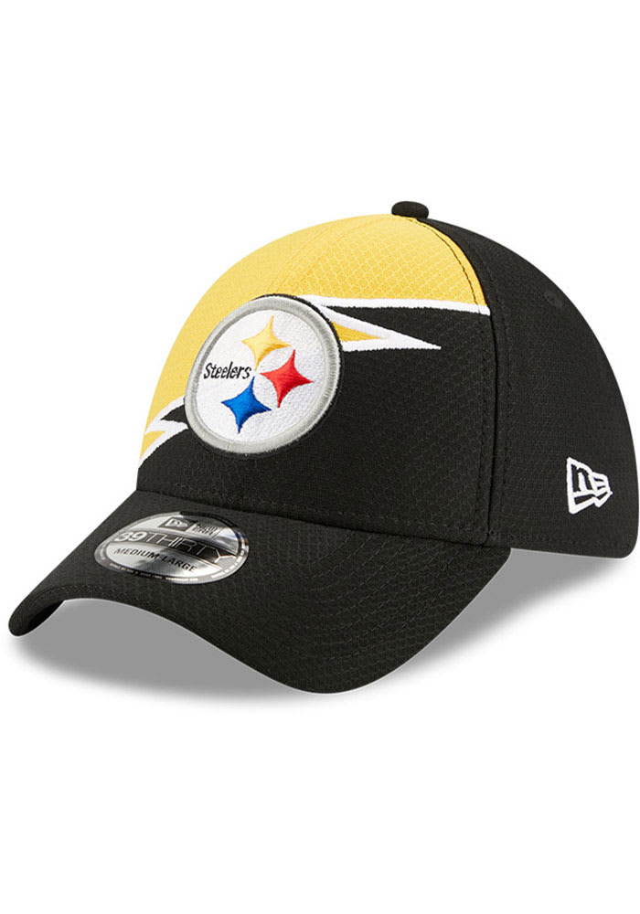 Pittsburgh Steelers Men's New Era 39THIRTY Team Neo Black Hat