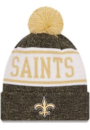 New Era New Orleans Saints Black M KNITBANNER B3 Mens Knit Hat