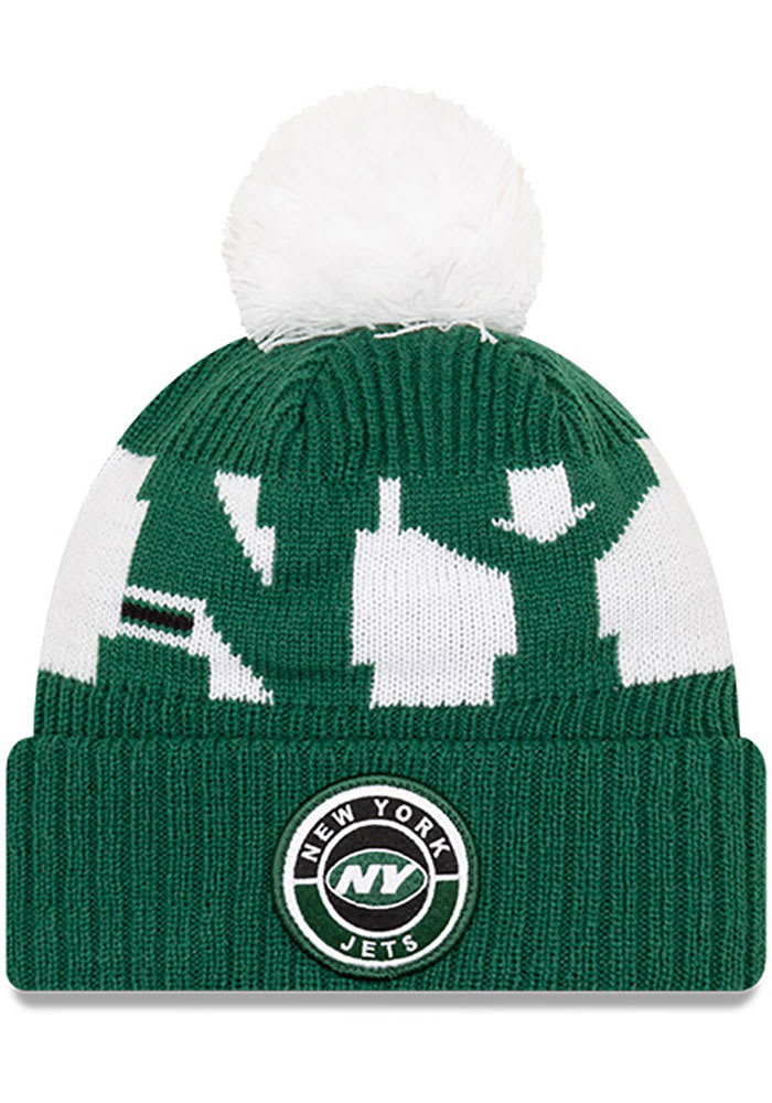 New Era New York Jets Green 2020 Official Sport Mens Knit Hat