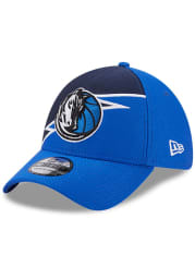 New Era Dallas Mavericks Mens Navy Blue Bolt 39THIRTY Flex Hat