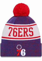 New Era Philadelphia 76ers Blue Banner Mens Knit Hat