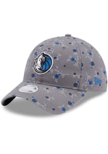New Era Dallas Mavericks Grey W Blossom 9TWENTY Womens Adjustable Hat