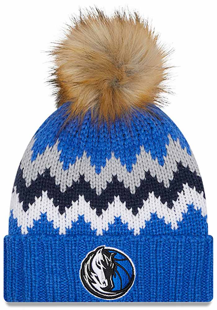 New Era Dallas Mavericks Navy Blue W Glacier Womens Knit Hat