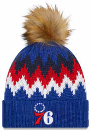 New Era Philadelphia 76ers Blue W Glacier Womens Knit Hat