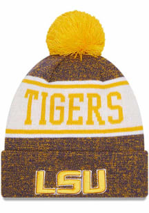 New Era LSU Tigers Purple Banner Mens Knit Hat