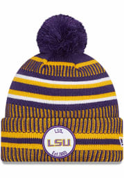New Era LSU Tigers Purple NE19 Sport Knit Mens Knit Hat