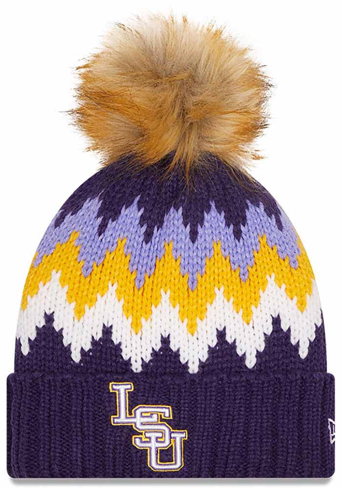 New Era LSU Tigers Purple W Glacier Womens Knit Hat