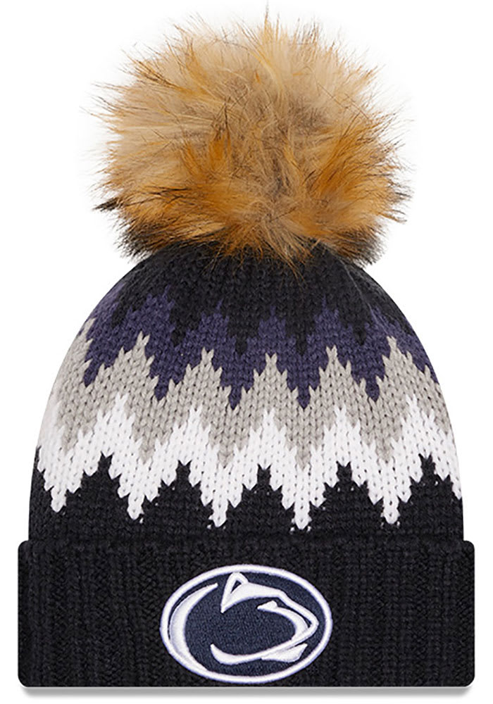 New Era Penn State Nittany Lions Navy Blue W Glacier Womens Knit Hat