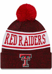 New Era Texas Tech Red Raiders Black JR Banner Youth Knit Hat