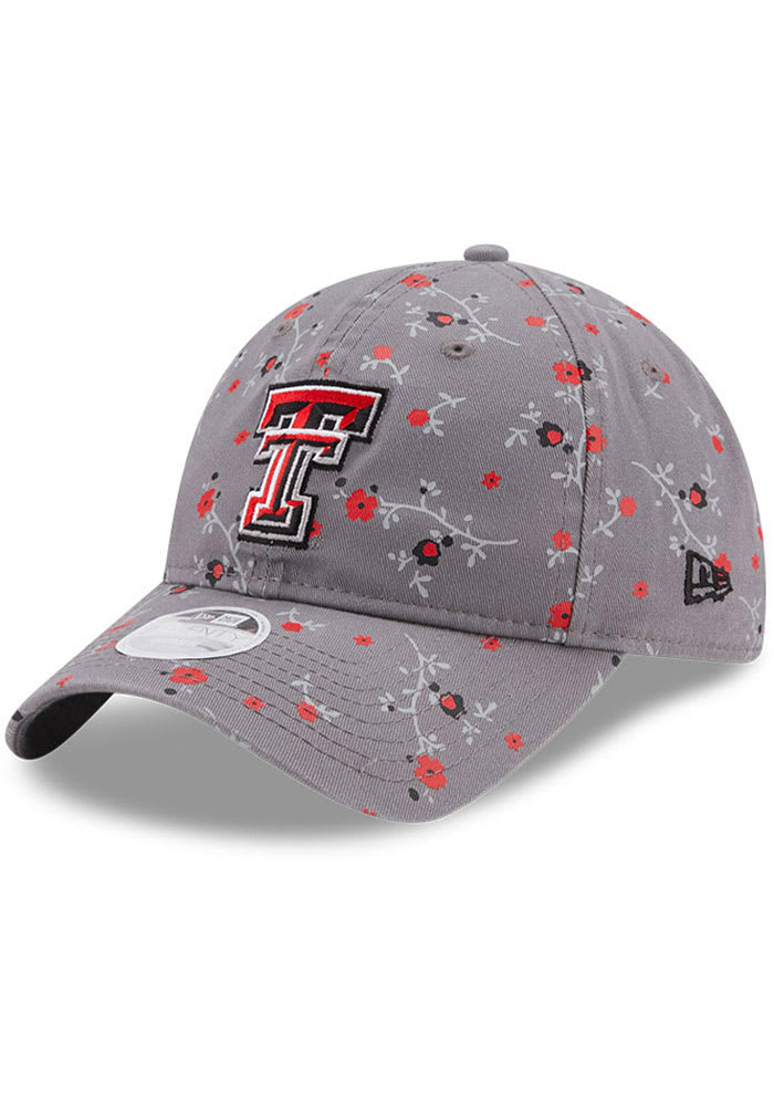 New Era Texas Tech Red Raiders Grey JR TOD Blossom 9TWENTY Adjustable Toddler Hat
