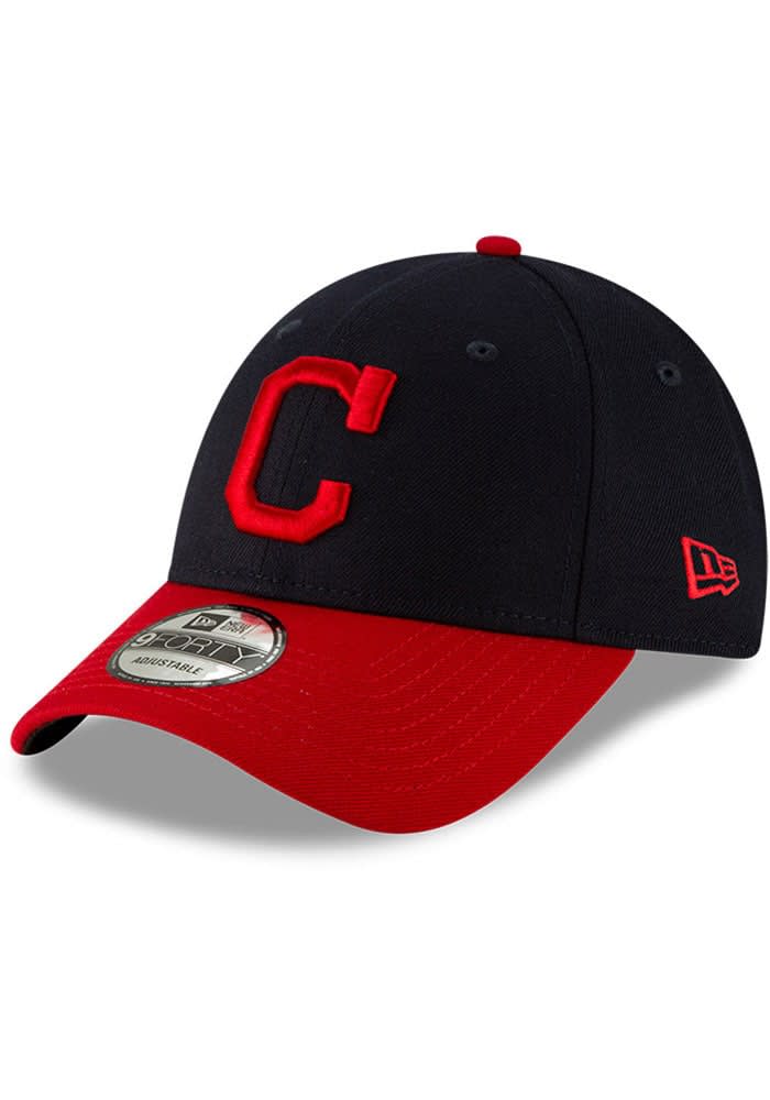 MLB Cleveland Indians Home The League 9FORTY Adjustable Cap, One Size, Navy