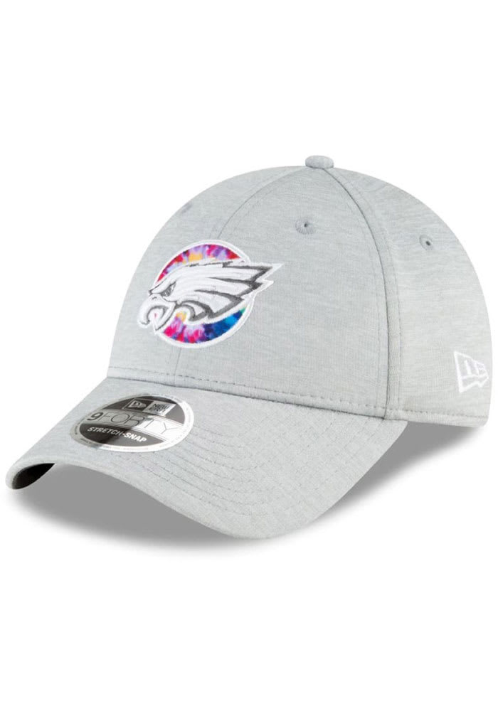 New Era Philadelphia Eagles 2020 Crucial Catch SS 9FORTY Adjustable Hat - Grey