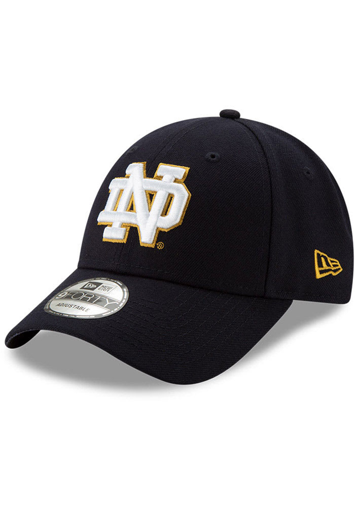New Era Notre Dame Fighting Irish The League 9FORTY Adjustable Hat - Navy Blue