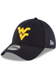 New Era West Virginia Mountaineers Mens Navy Blue Team Classic 39THIRTY Flex Hat