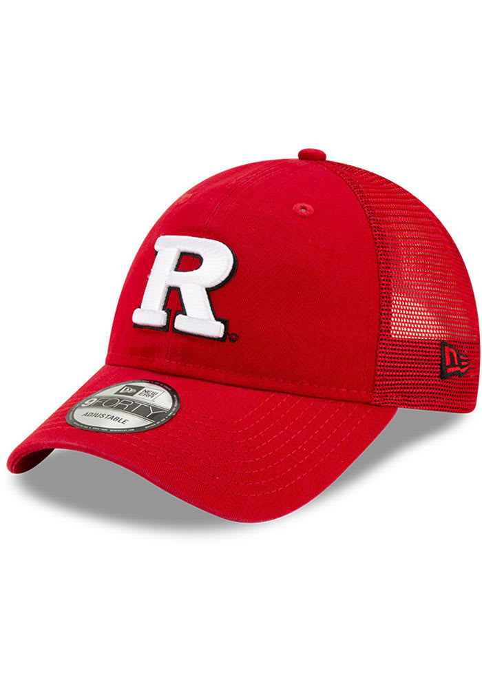 New Era Rutgers Scarlet Knights Trucker 9FORTY Adjustable Hat - Red