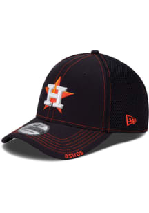 New Era Houston Astros Mens Navy Blue Team Neo 39THIRTY Flex Hat