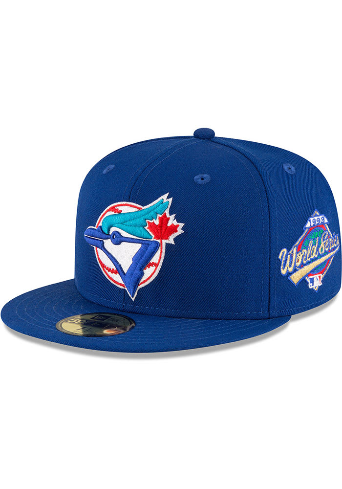 New Era Toronto Blue Jays Mens Blue 1993 World Series Side Patch 59FIFTY Fitted Hat