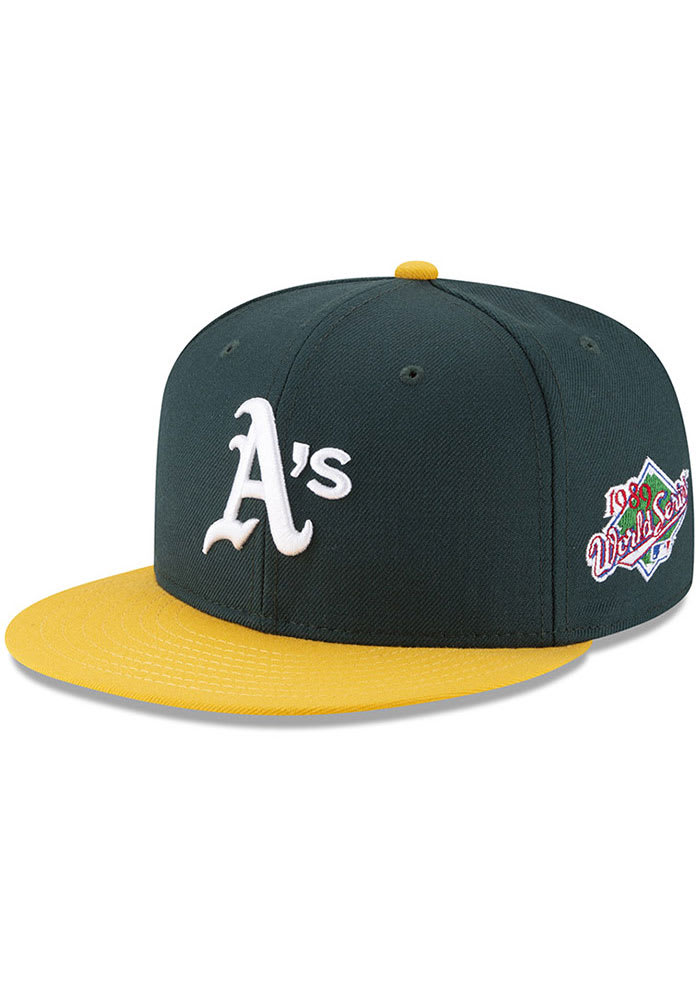 Green New Era MLB Oakland Athletics 9FORTY Side Patch Cap