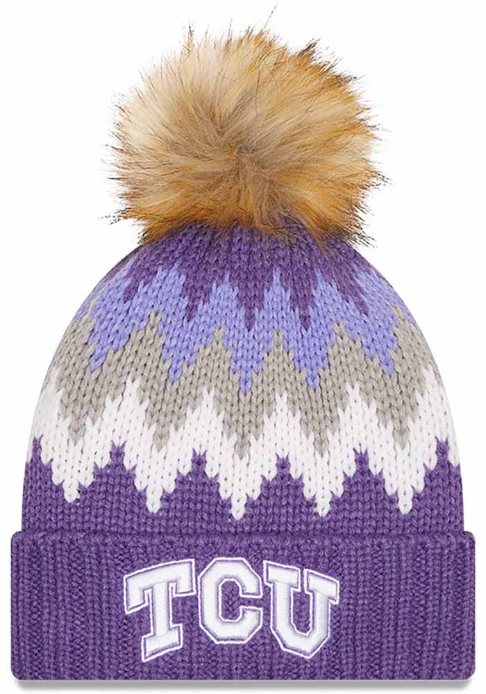 New Era TCU Horned Frogs Purple Glacier Womens Knit Hat